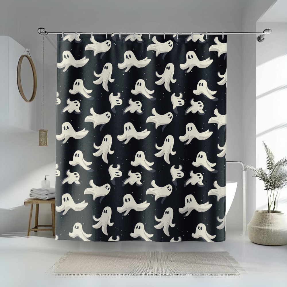 Playful Ghosts Shower Curtains